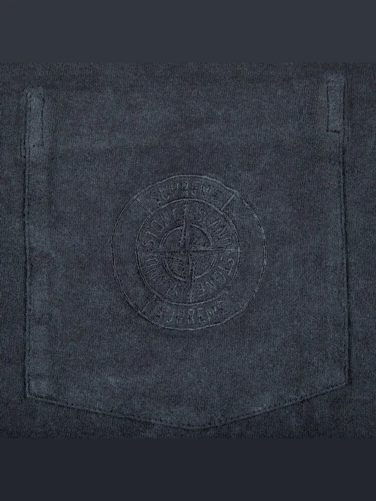 Футболка Supreme x Stone Island Pocket T-Shirt 'Black' — изображение 2 из 2, черный