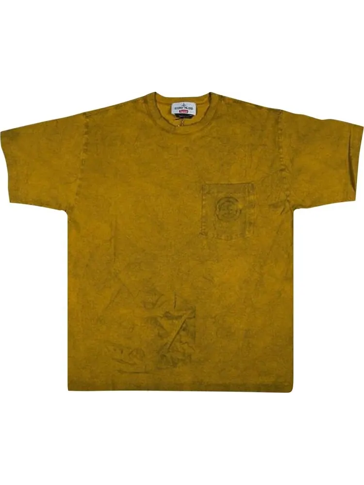 Футболка Supreme Stone Island Pocket Tee 'Olive' — изображение 1 из 1, зеленый
