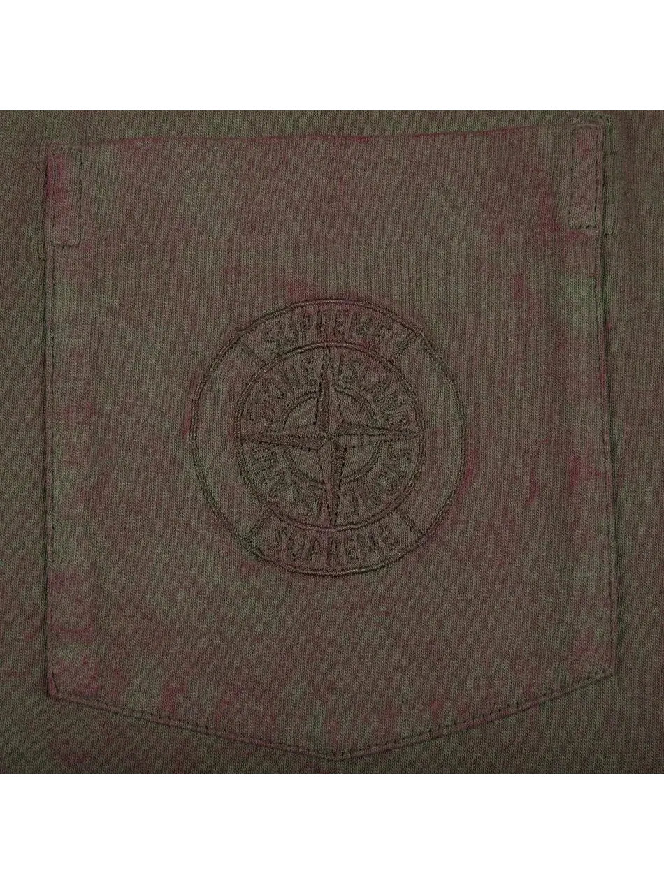 Футболка Supreme x Stone Island Pocket — изображение 2 из 2, красный