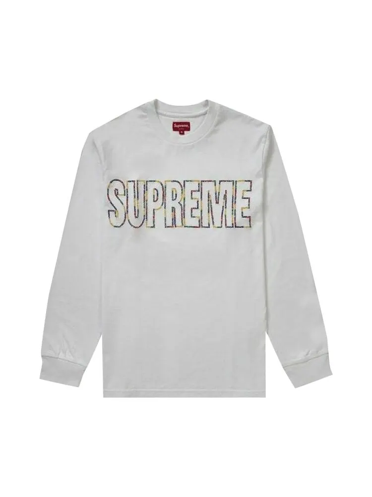 Лонгслив Supreme International Long-Sleeve Tee 'White' — изображение 1 из 1, белый