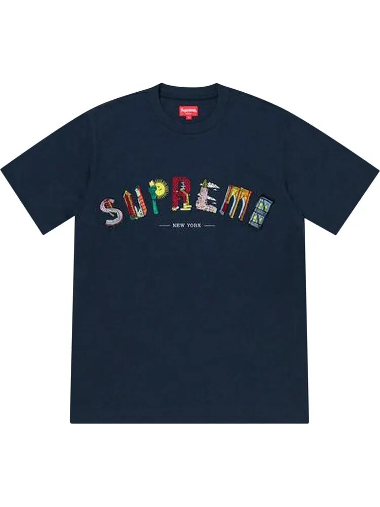 Футболка Supreme City Arc Tee 'Navy' — изображение 1 из 1, синий