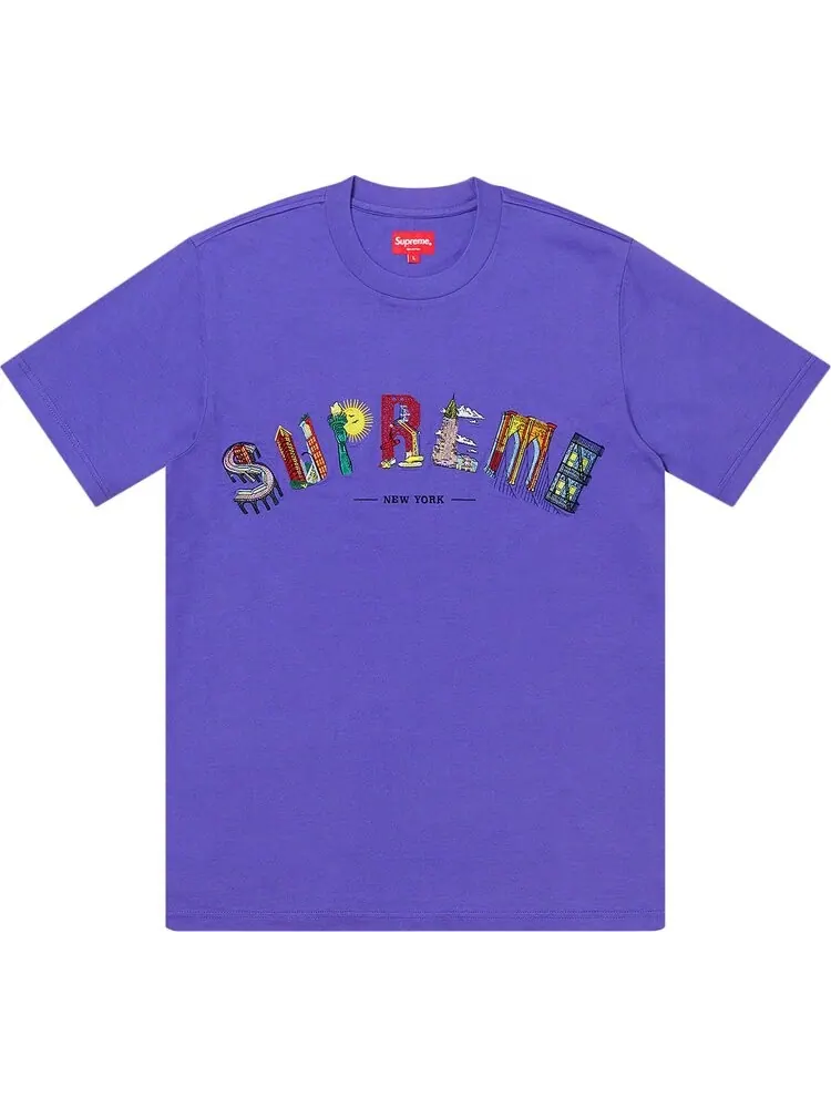 Футболка Supreme City Arc Tee 'Purple' — изображение 1 из 1, фиолетовый
