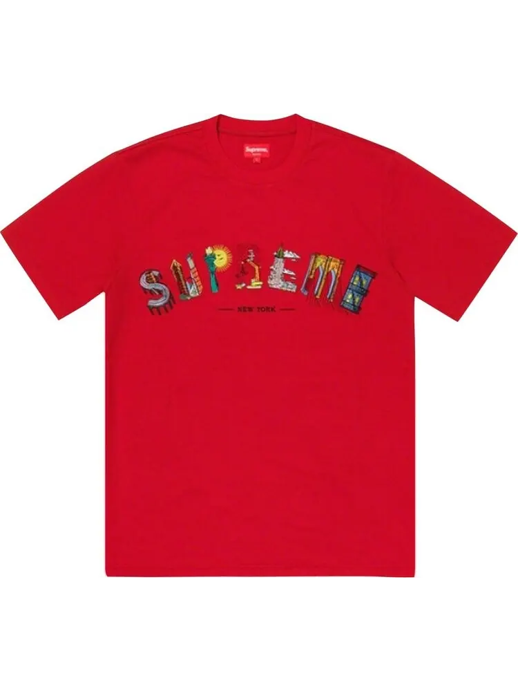 Футболка Supreme City Arc Tee 'Red' — изображение 1 из 1, красный