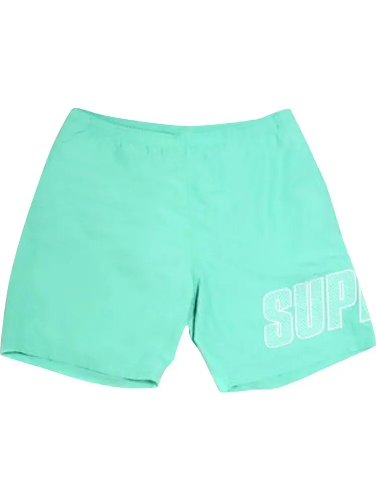 Шорты Supreme Logo Appliqué Water Short 'Mint' — изображение 1 из 1, зеленый
