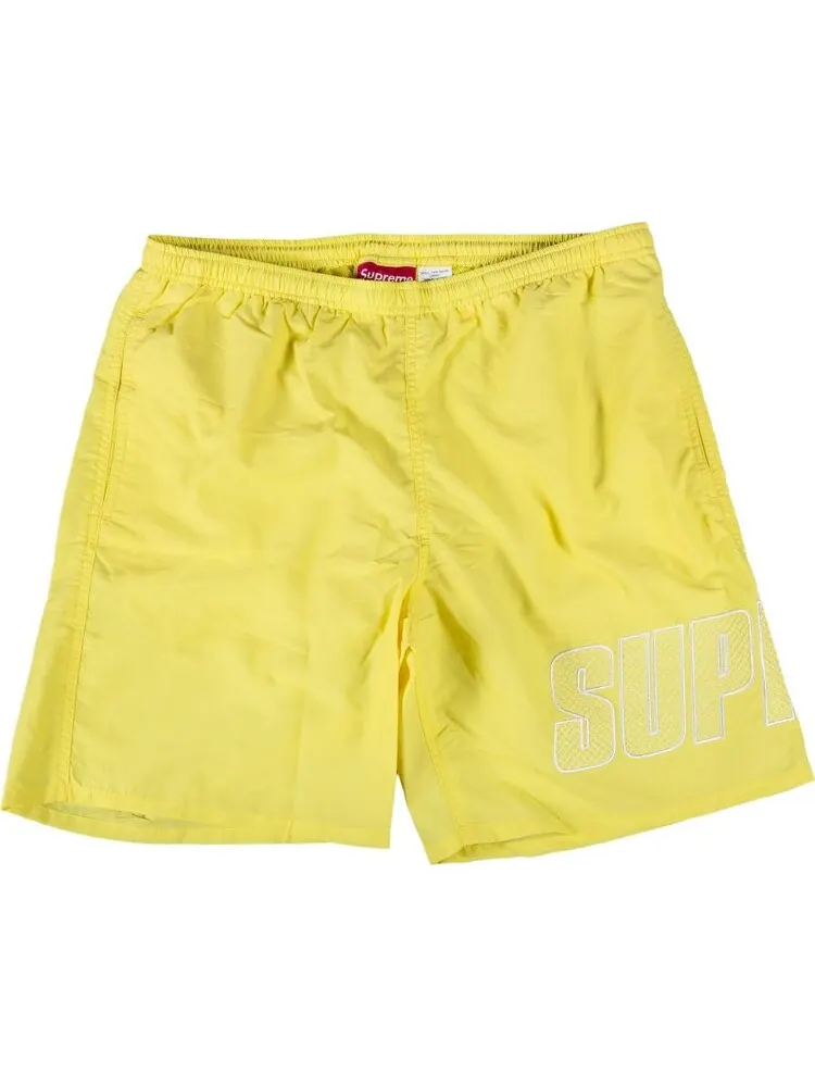 Шорты Supreme Logo Appliqué Water Short 'Yellow' — изображение 1 из 3, желтый
