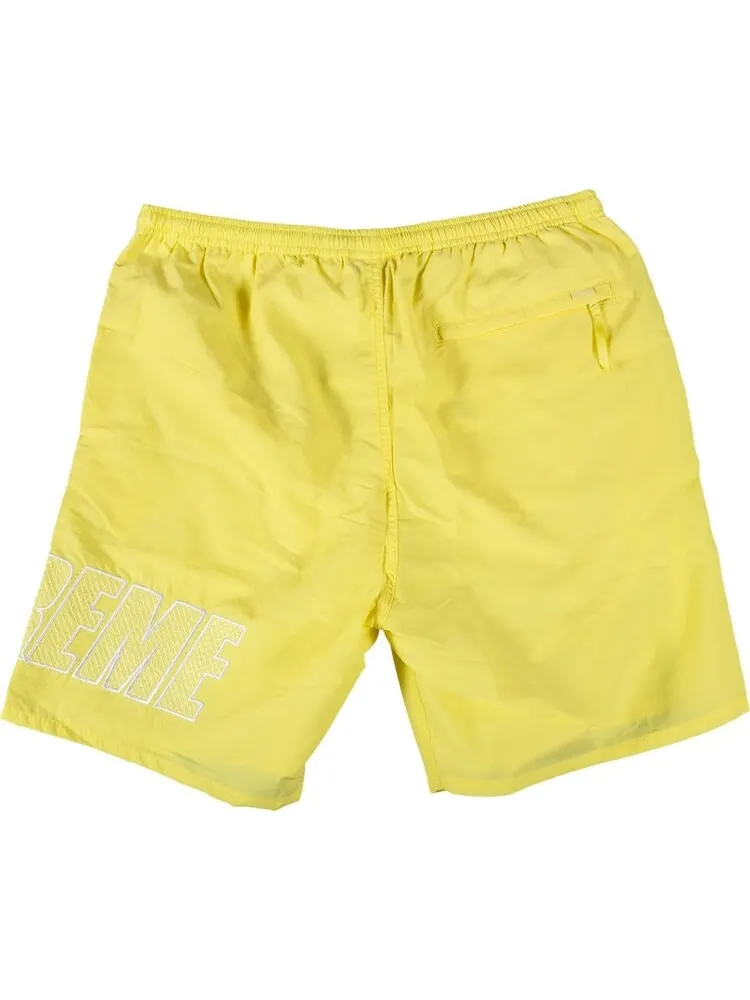 Шорты Supreme Logo Appliqué Water Short 'Yellow' — изображение 2 из 3, желтый