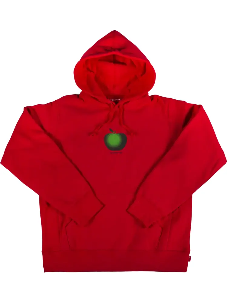 Толстовка Supreme Apple Hooded Sweatshirt 'Red' — изображение 1 из 1, красный