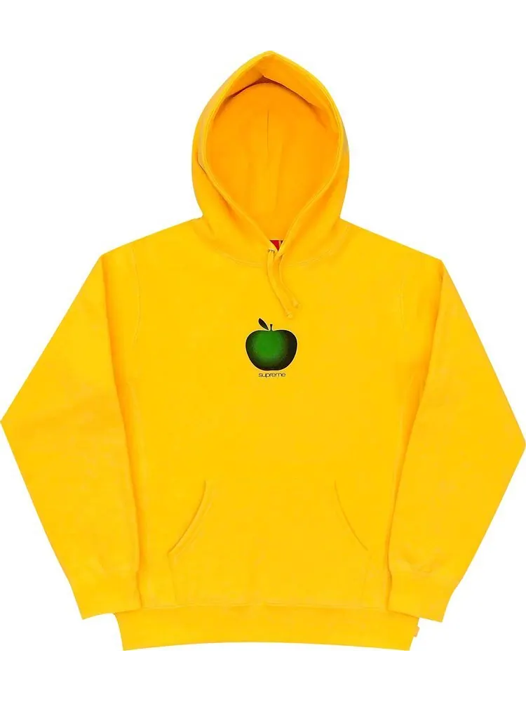 Толстовка Supreme Apple Hooded Sweatshirt 'Yellow' — изображение 1 из 1, желтый