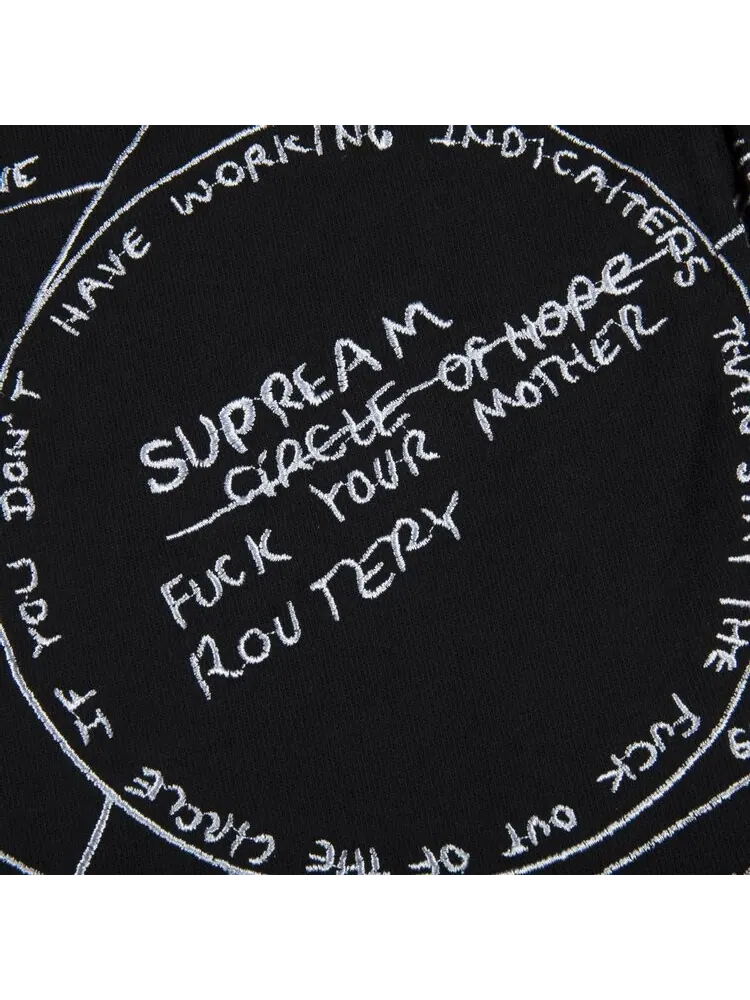 Спортивные шорты Supreme Gonz Embroidered Map Sweatshort 'Black' — изображение 2 из 2, черный