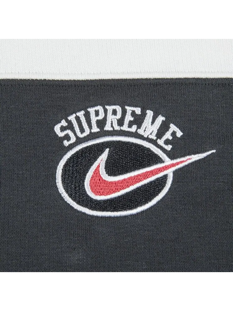 Толстовка Supreme x Nike Stripe Hooded Sweatshirt 'Black' — изображение 2 из 2, черный