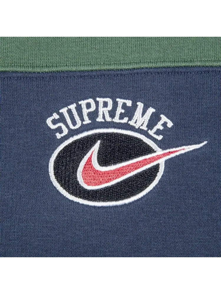 Толстовка Supreme x Nike Stripe Hooded Sweatshirt 'Navy' — изображение 2 из 2, синий