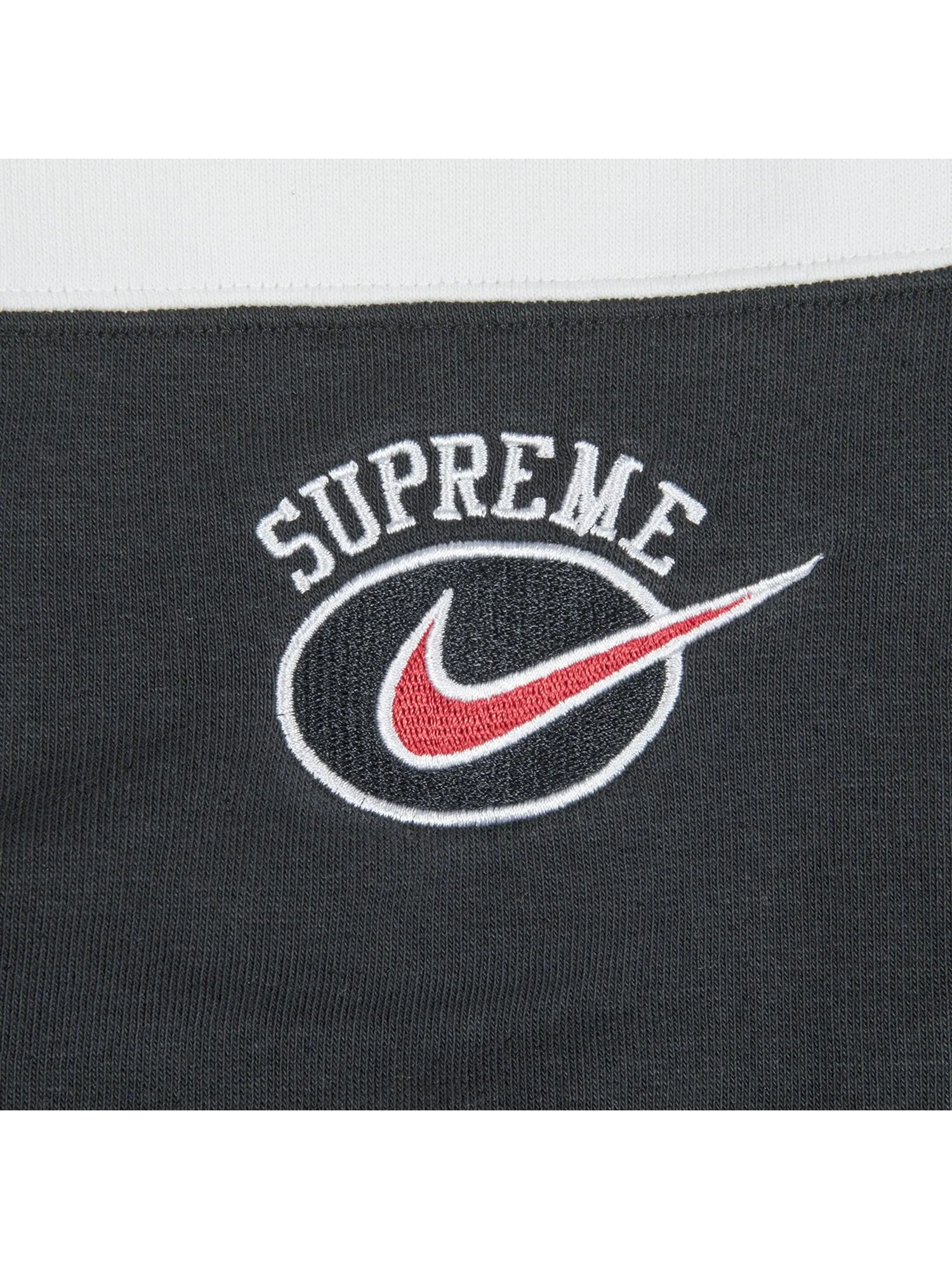 Черные спортивные штаны в полоску Supreme x Nike — изображение 2 из 2, черный