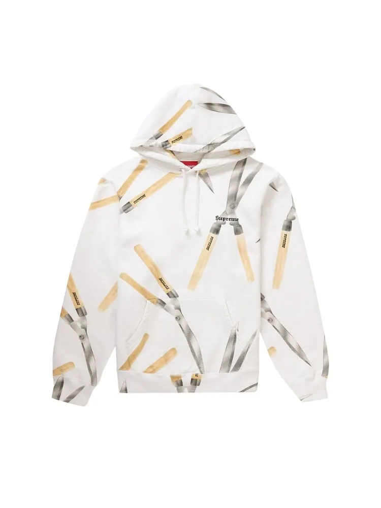 Толстовка Supreme Shears Hooded Sweatshirt 'White' — изображение 1 из 1, белый