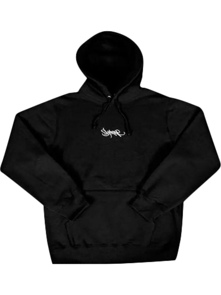 Толстовка Supreme Tag Logo Hooded Sweatshirt 'Black' — изображение 1 из 1, черный