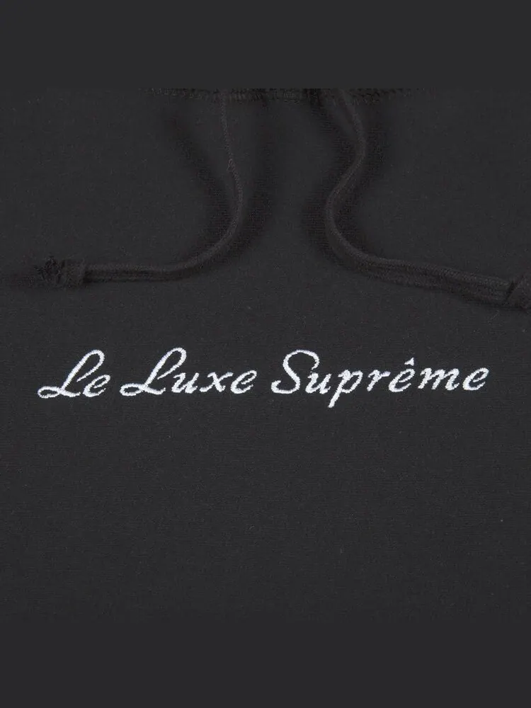 Толстовка Supreme Le Luxe Hooded Sweatshirt 'Black' — изображение 2 из 2, черный