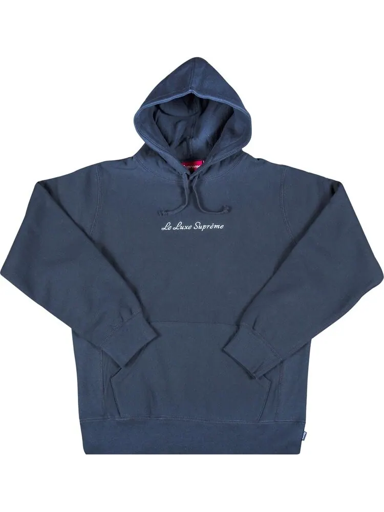 Толстовка Supreme Le Luxe Hooded Sweatshirt 'Navy' — изображение 1 из 2, синий