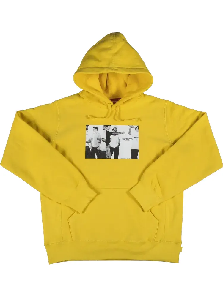 Толстовка Supreme Classic Ad Hooded Sweatshirt 'Yellow' — изображение 1 из 1, желтый