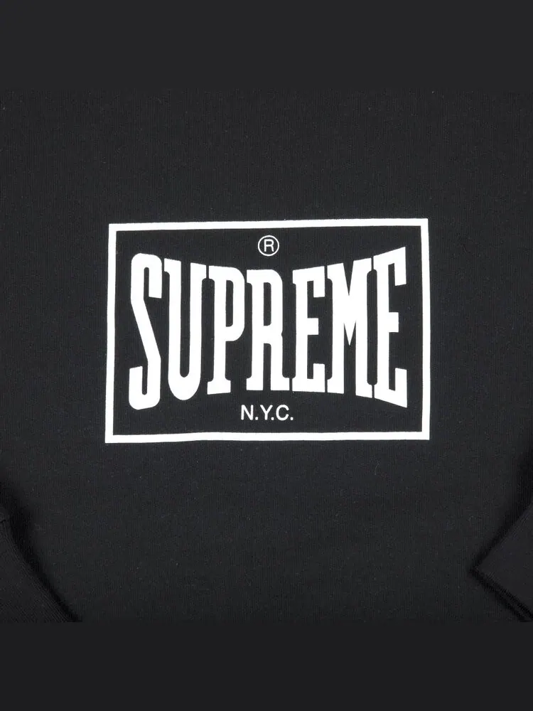 Толстовка Supreme Warm Up Crewneck 'Black' — изображение 2 из 2, черный
