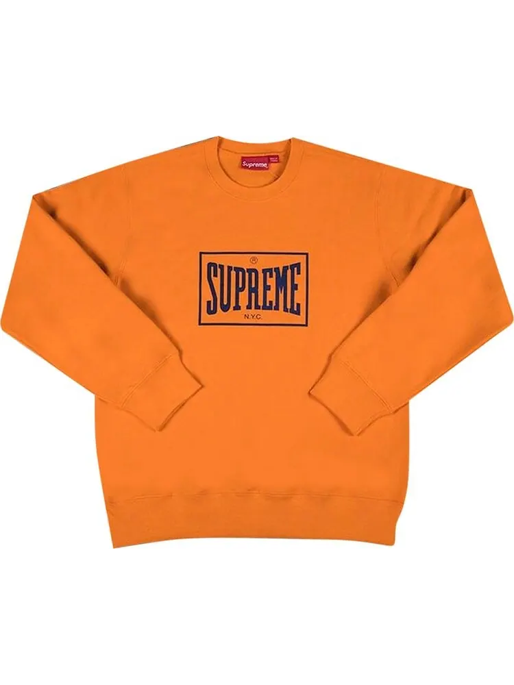 Толстовка Supreme Warm Up Crewneck 'Orange' — изображение 1 из 1, оранжевый