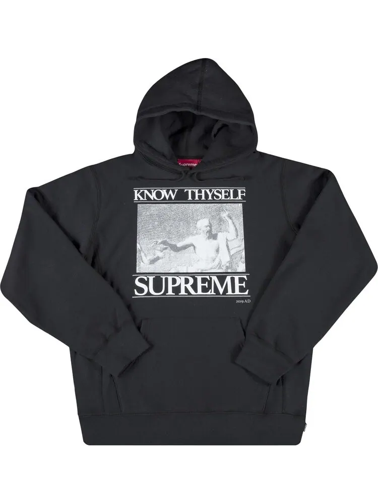 Толстовка Supreme Know Thyself Hooded Sweatshirt 'Black' — изображение 1 из 3, черный