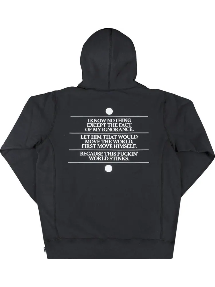 Толстовка Supreme Know Thyself Hooded Sweatshirt 'Black' — изображение 2 из 3, черный
