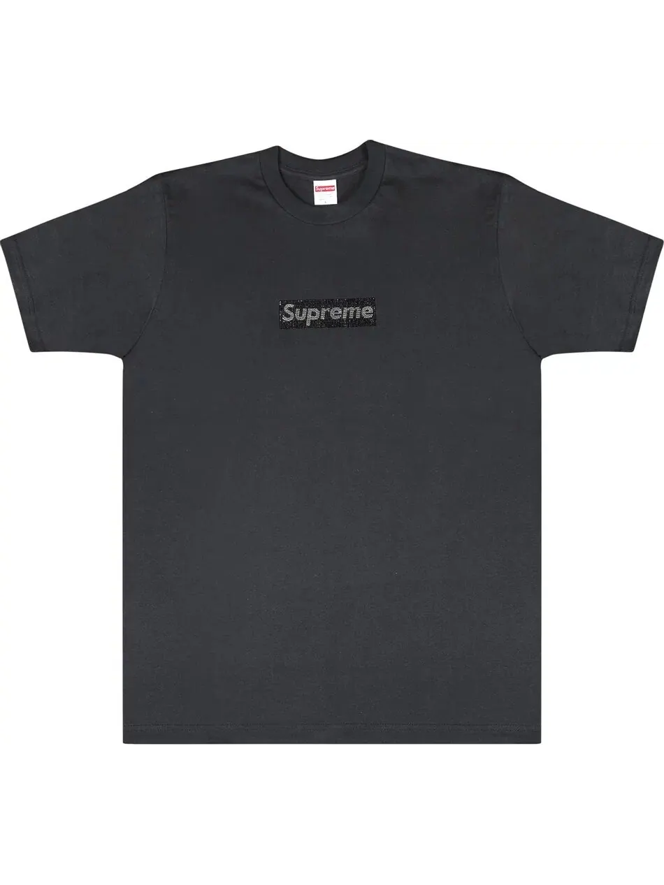 Футболка Supreme x Swarovski Box Logo — изображение 1 из 2, черный