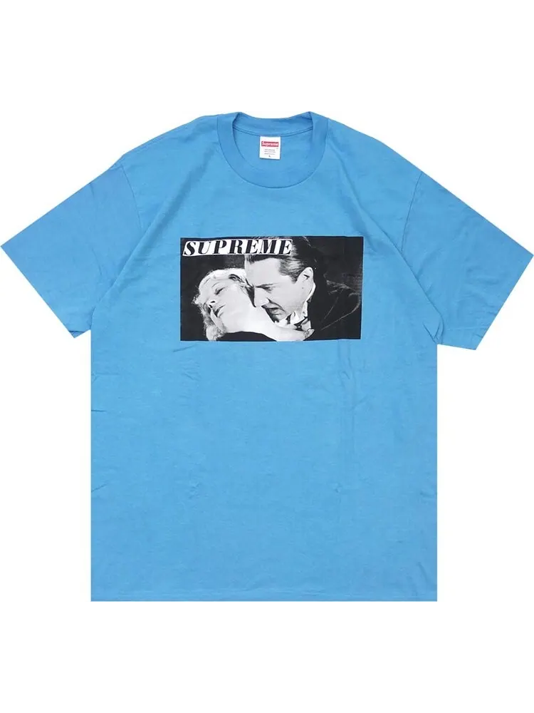 Футболка Supreme Bela Lugosi Tee 'Light Slate' — изображение 1 из 1, синий
