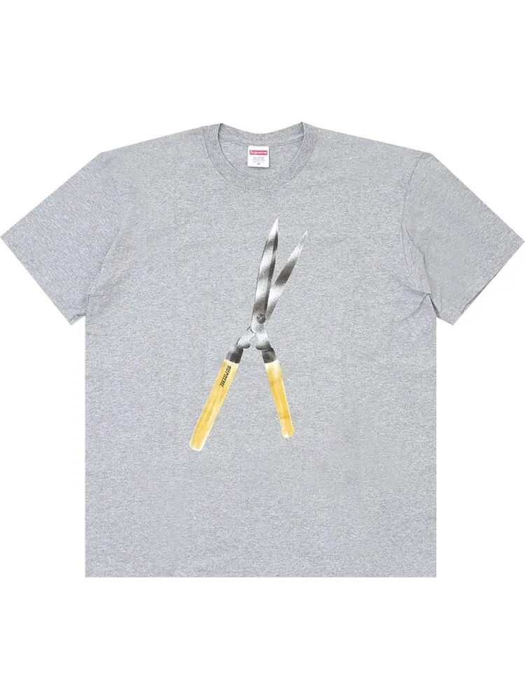 Футболка Supreme Shears Tee 'Heather Grey' — изображение 1 из 1, серый