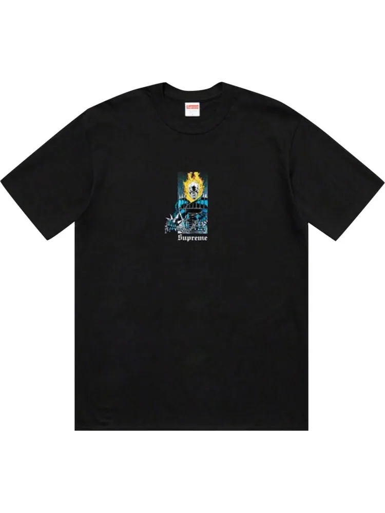 Футболка Supreme Ghost Rider Tee 'Black' — изображение 1 из 1, черный