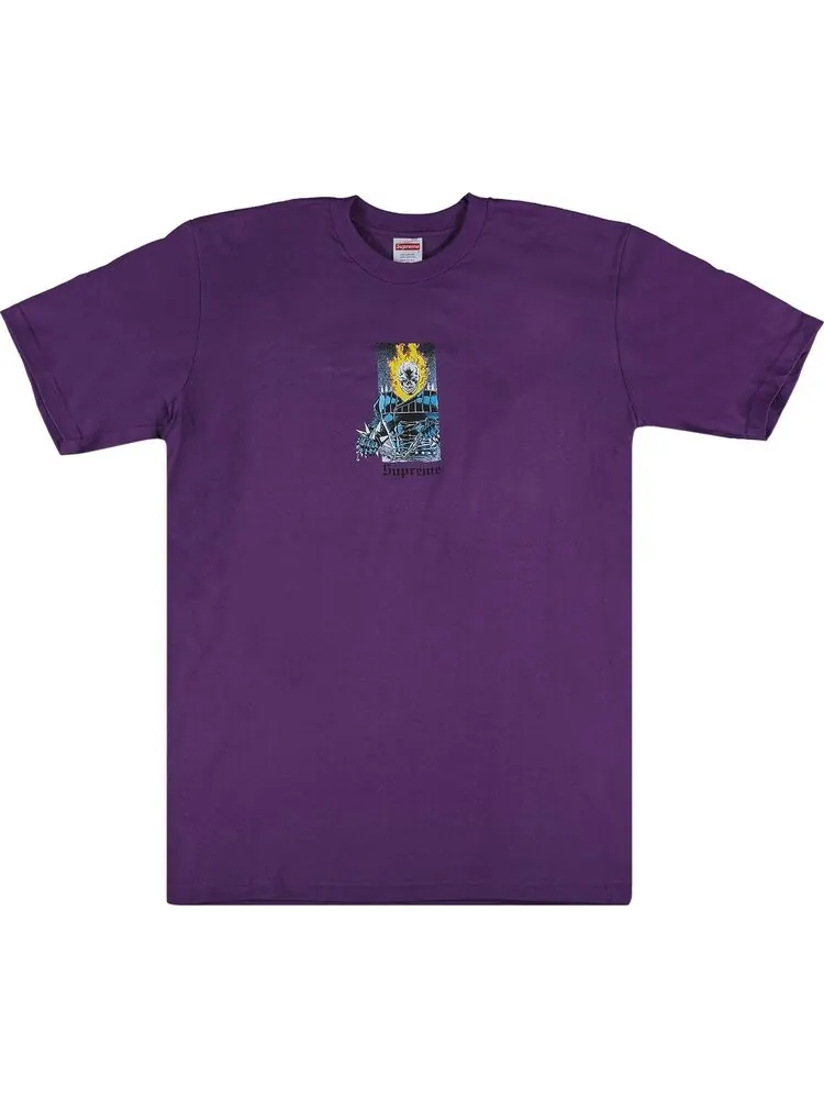 Футболка Supreme Ghost Rider T-Shirt 'Purple' — изображение 1 из 2, фиолетовый