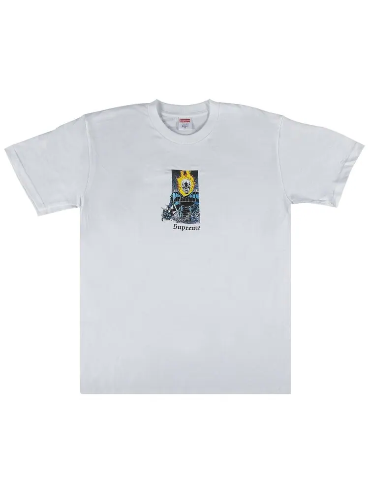 Футболка Supreme Ghost Rider T-Shirt 'White' — изображение 1 из 2, белый