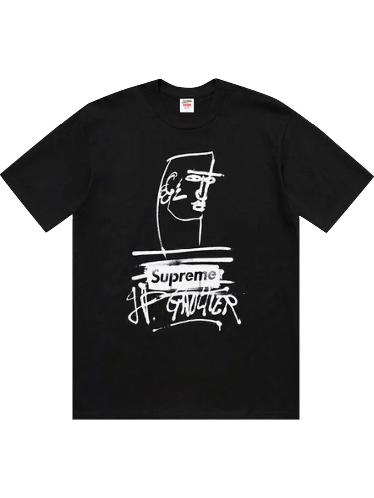 Футболка Supreme x Jean Paul Gaultier Tee 'Black' — изображение 1 из 1, черный