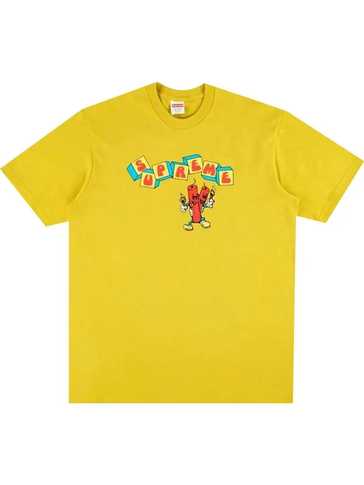 Футболка Supreme Dynamite Tee 'Acid Yellow' — изображение 1 из 1, желтый