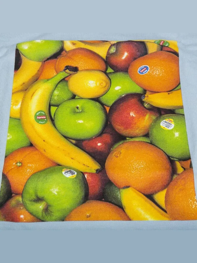 Футболка Supreme Fruit T-Shirt 'Light Blue' — изображение 2 из 2, синий