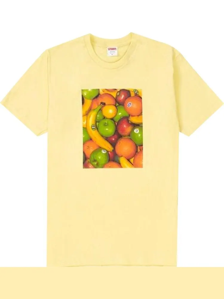Футболка Supreme Fruit Tee 'Pale Yellow' — изображение 1 из 1, желтый