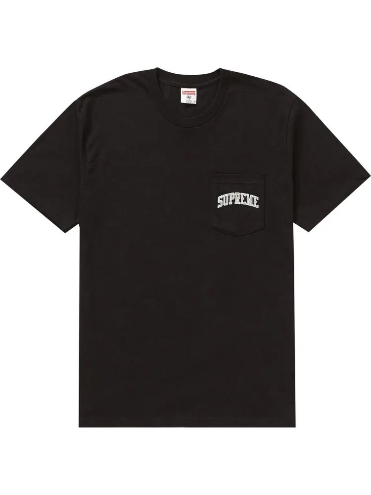 Футболка Supreme x NFL Raiders '47 Pocket Tee 'Black' — изображение 1 из 1, черный