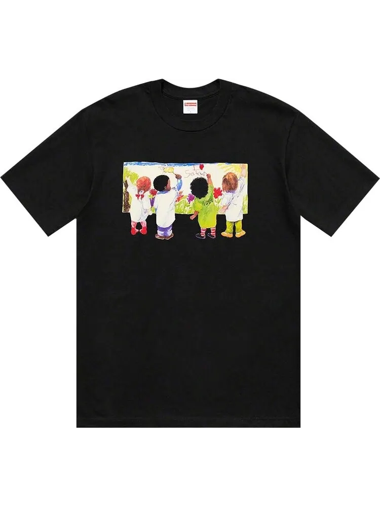 Футболка Supreme Kids Tee 'Black' — изображение 1 из 1, черный