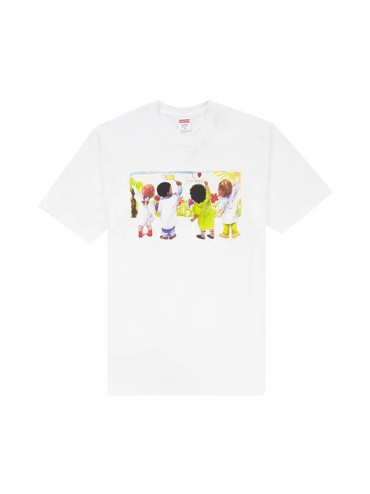 Футболка Supreme Kids Tee 'White' — изображение 1 из 1, белый