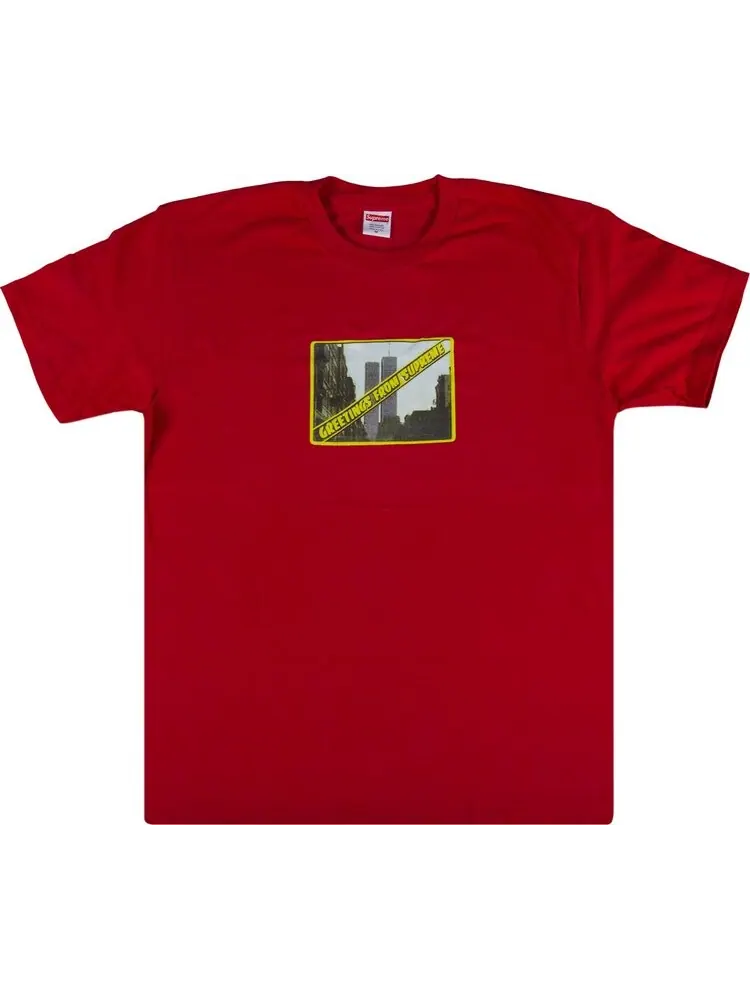 Футболка Supreme Greetings From NY T-Shirt 'Red' — изображение 1 из 2, красный