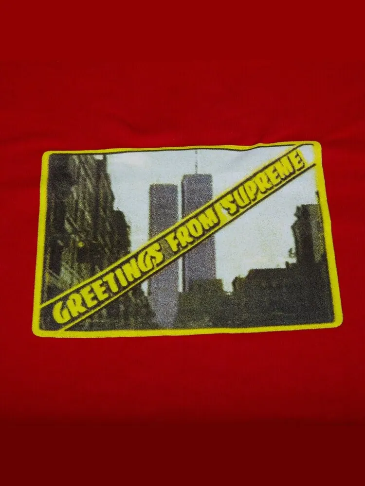 Футболка Supreme Greetings From NY T-Shirt 'Red' — изображение 2 из 2, красный