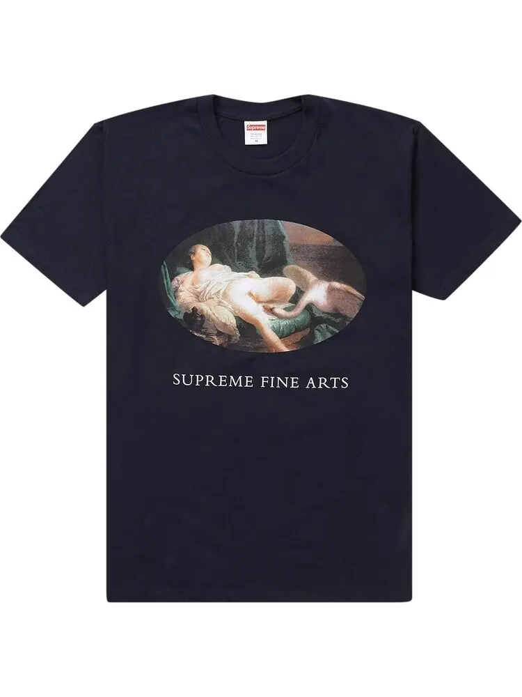 Футболка Supreme Leda And The Swan Tee Navy — изображение 1 из 1, синий