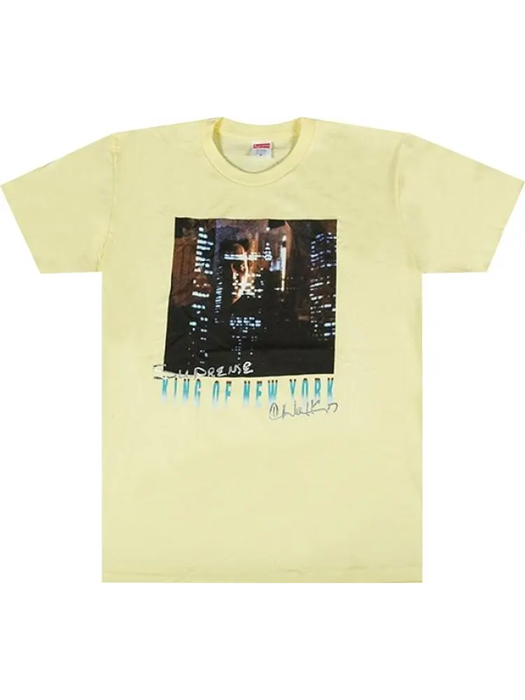 Футболка Supreme King of New York Tee 'Pale Yellow' — изображение 1 из 1, желтый