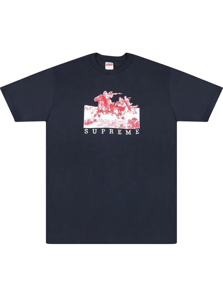 Футболка Supreme Riders T-Shirt 'Navy' — изображение 1 из 2, синий