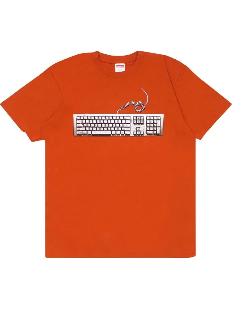 Футболка Supreme Keyboard Tee 'Rust' — изображение 1 из 1, оранжевый