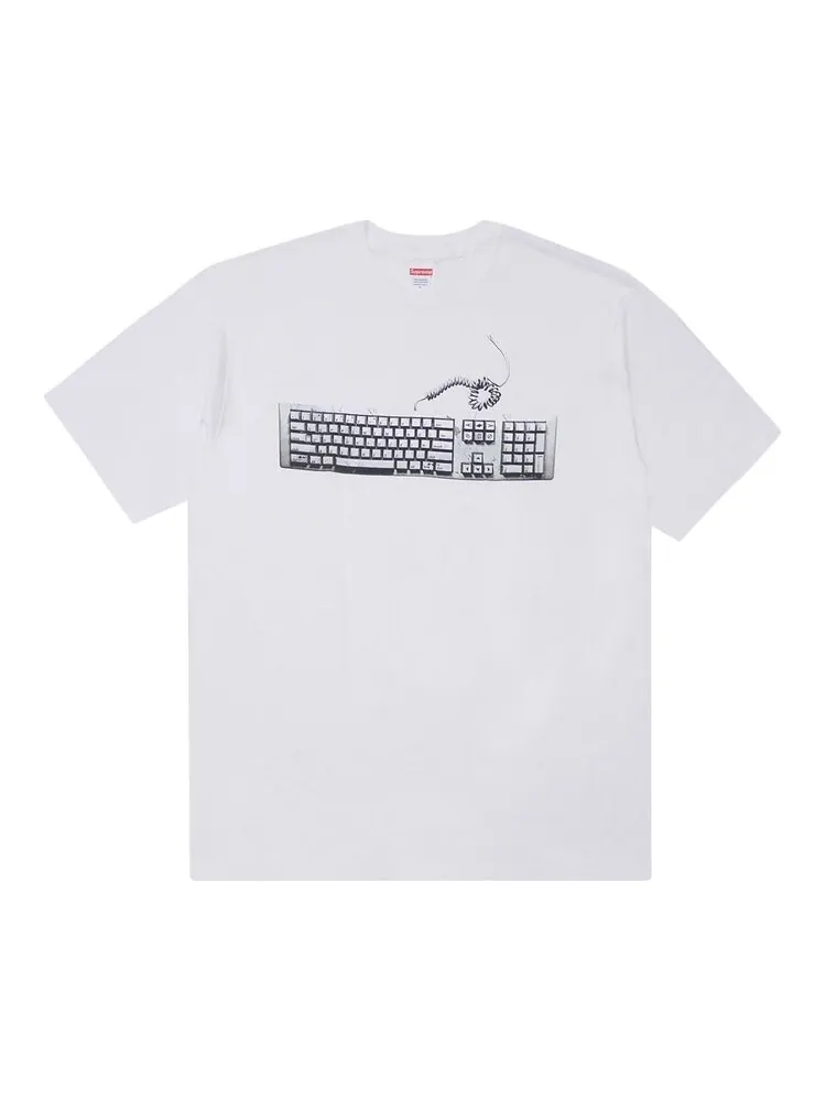 Футболка Supreme Keyboard Tee 'White' — изображение 1 из 1, белый