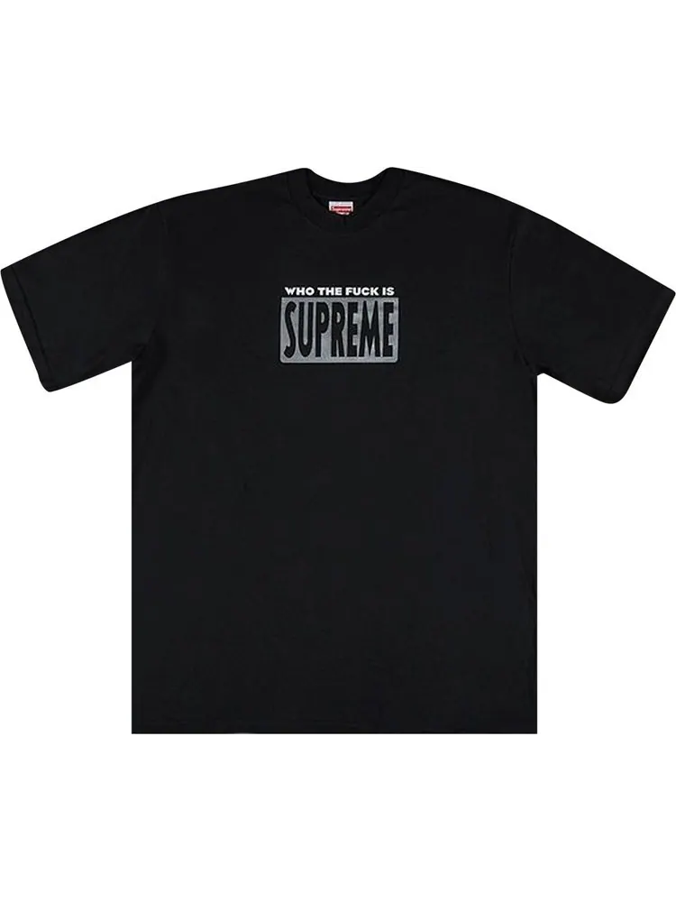 Футболка Supreme Who The f*ck Tee 'Black' — изображение 1 из 1, черный