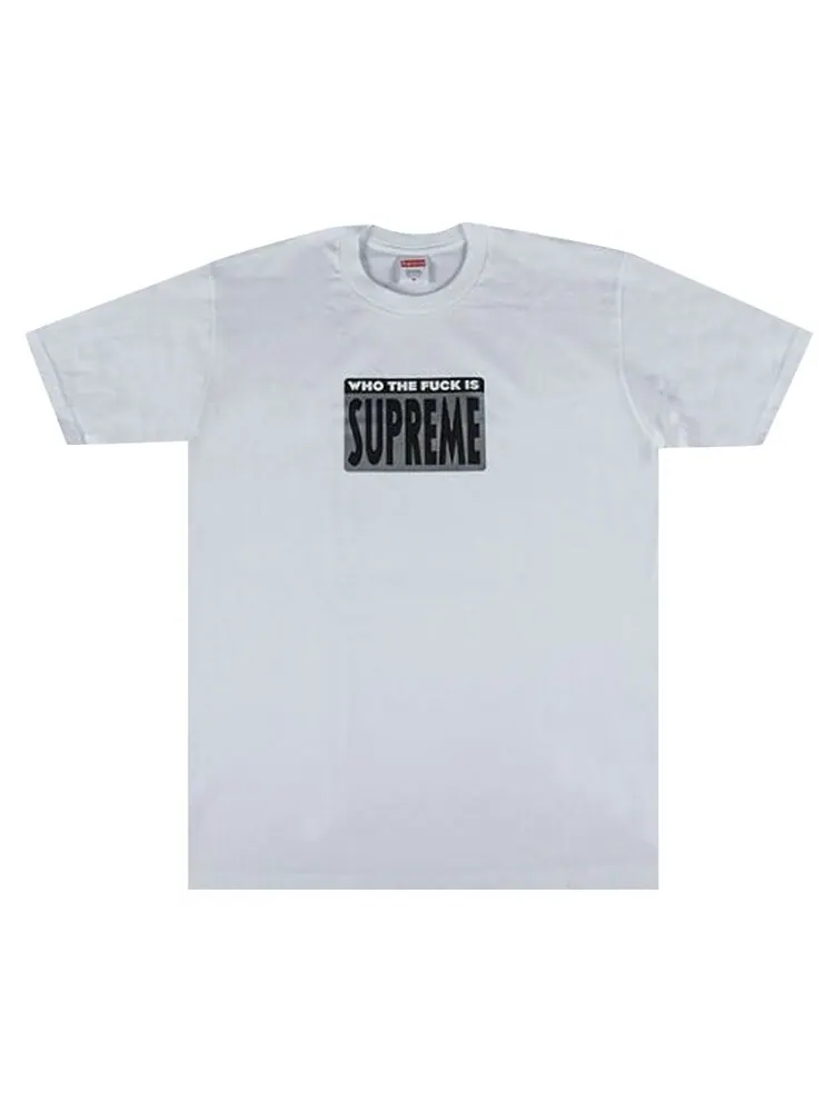 Футболка Supreme Who The f*ck Tee 'White' — изображение 1 из 1, белый