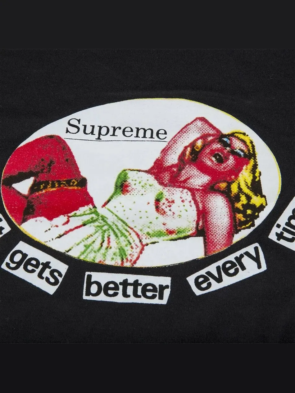 Футболка Supreme It Gets Better Every Time — изображение 2 из 2, черный