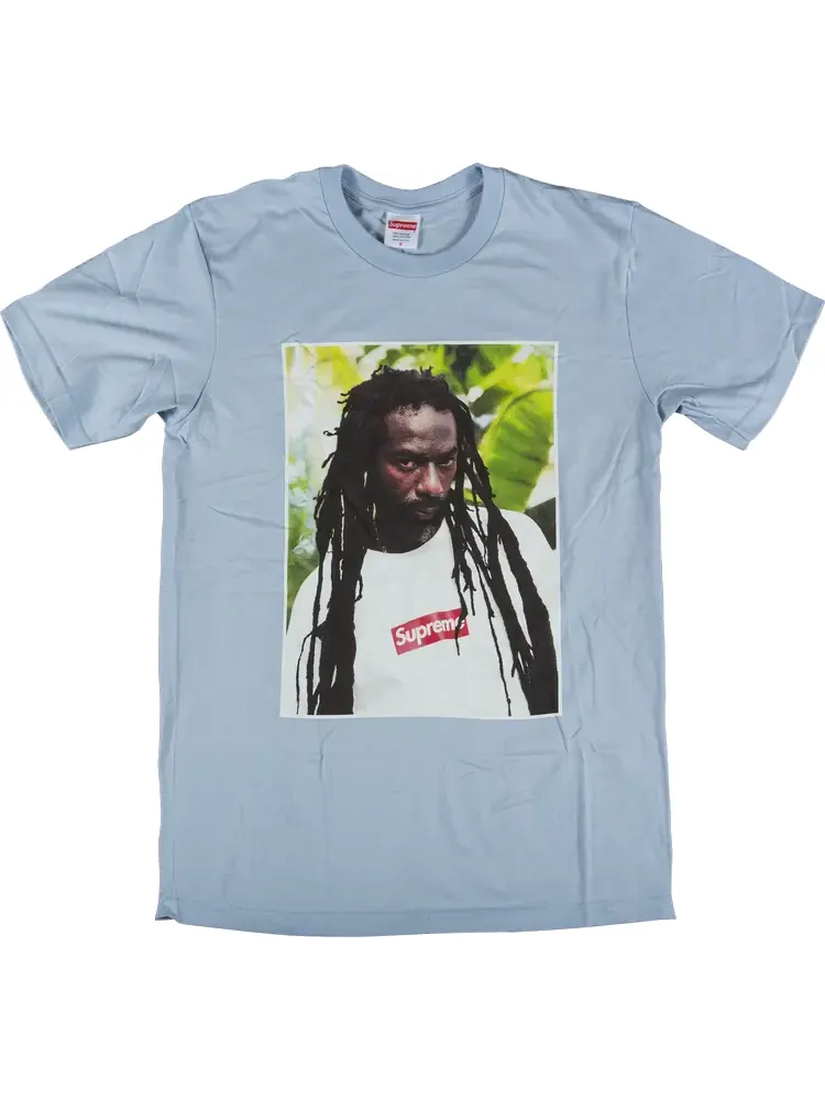 Футболка Supreme Buju Banton T-Shirt 'Light Blue' — изображение 1 из 1, синий