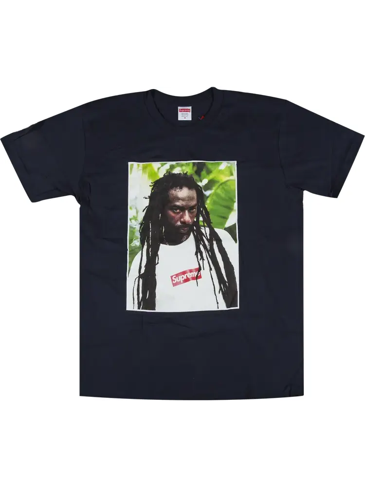 Футболка Supreme Buju Banton T-Shirt 'Navy' — изображение 1 из 1, синий